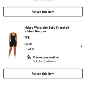 black naked wardrobe compression body suit